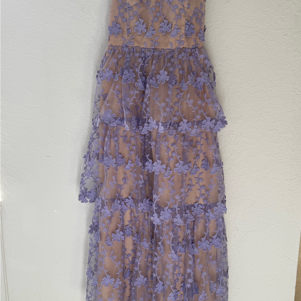 Endless Rose Beige and Lavender Dress